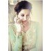 HR7318 Teal Green with Beige Heroine Nargis Fakhri Wedding Wear Dress